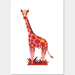 Fire giraffe Posters and Art